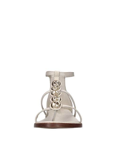 Sandali flat in pelle EMANUELLE VEE | 451M-900-16-NAPBIANCO